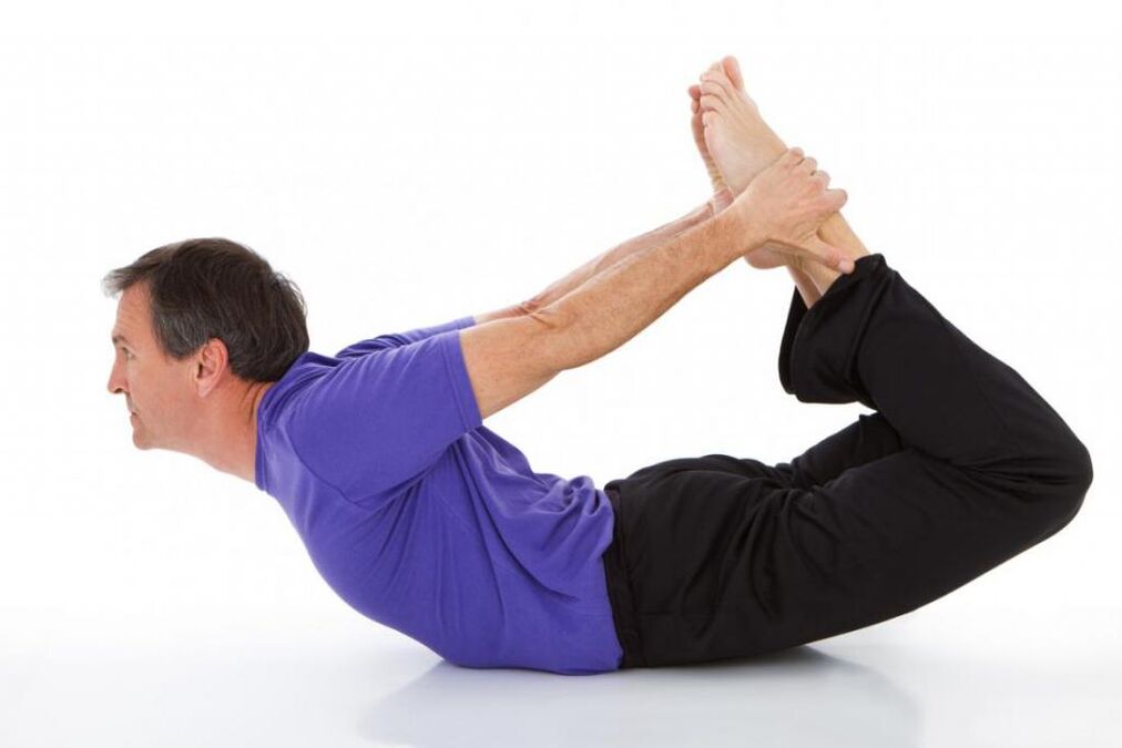 Asana dallo yoga con prostatite
